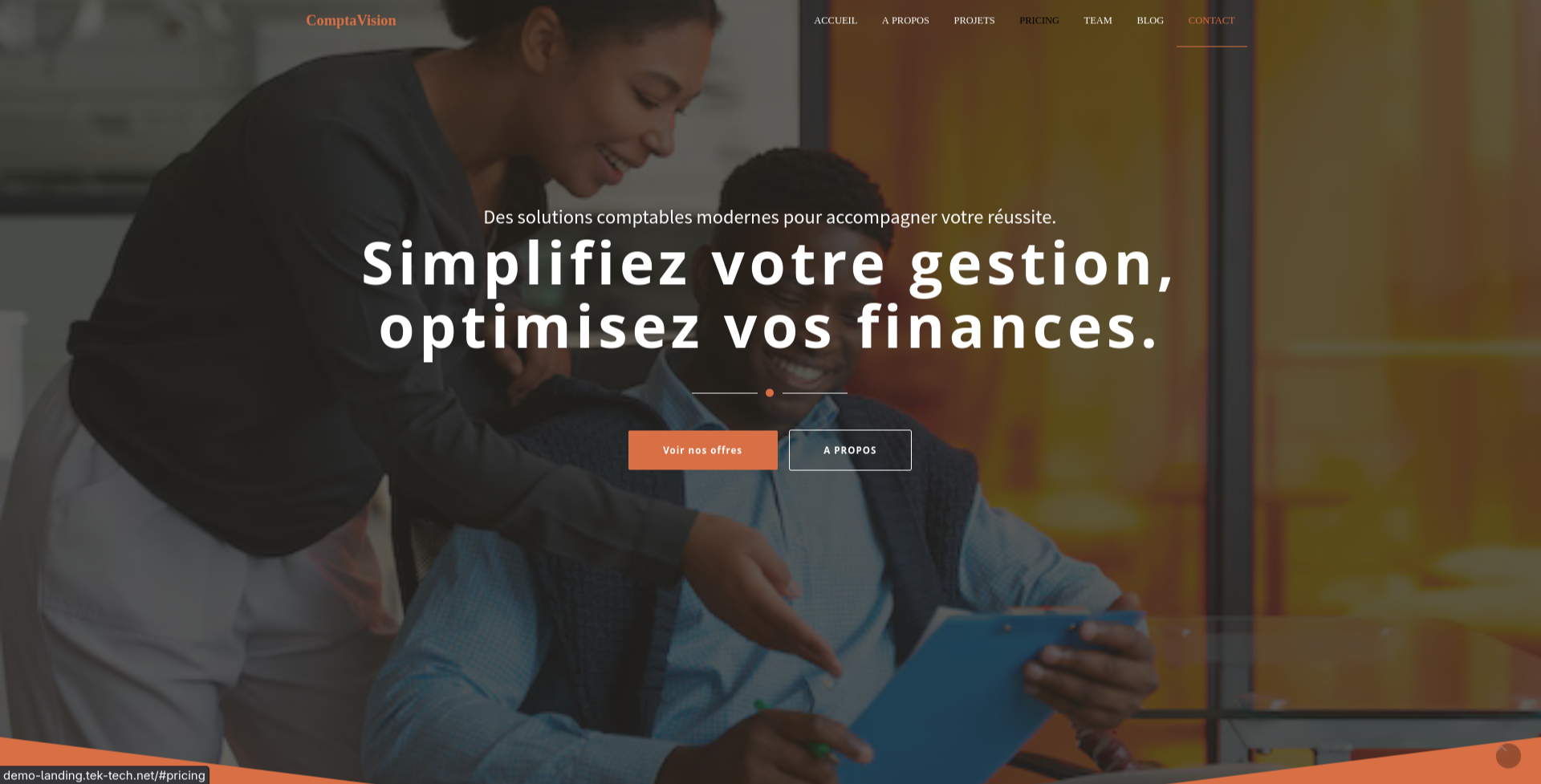 Modèles "LANDING PAGE" [Tek-Tech Sites]